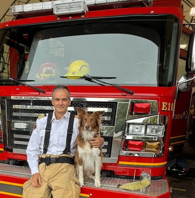 Goose The Fire Dog downloadable bundle (The Big Fire & Goose goes to fire school colouring book)