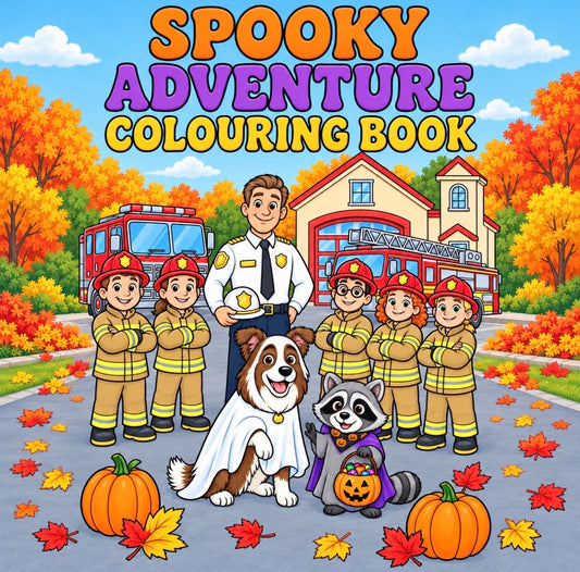 Goose & Bandit's Spooky Colouring Book  (downloadable PDF colouring book )